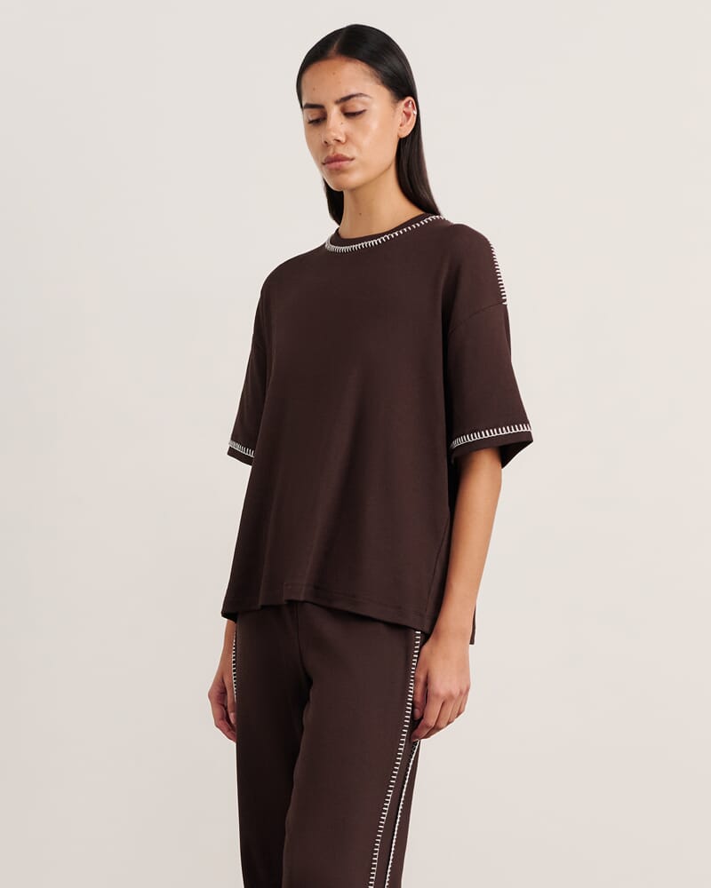 Celina Tee in DARK CHOCOLATE