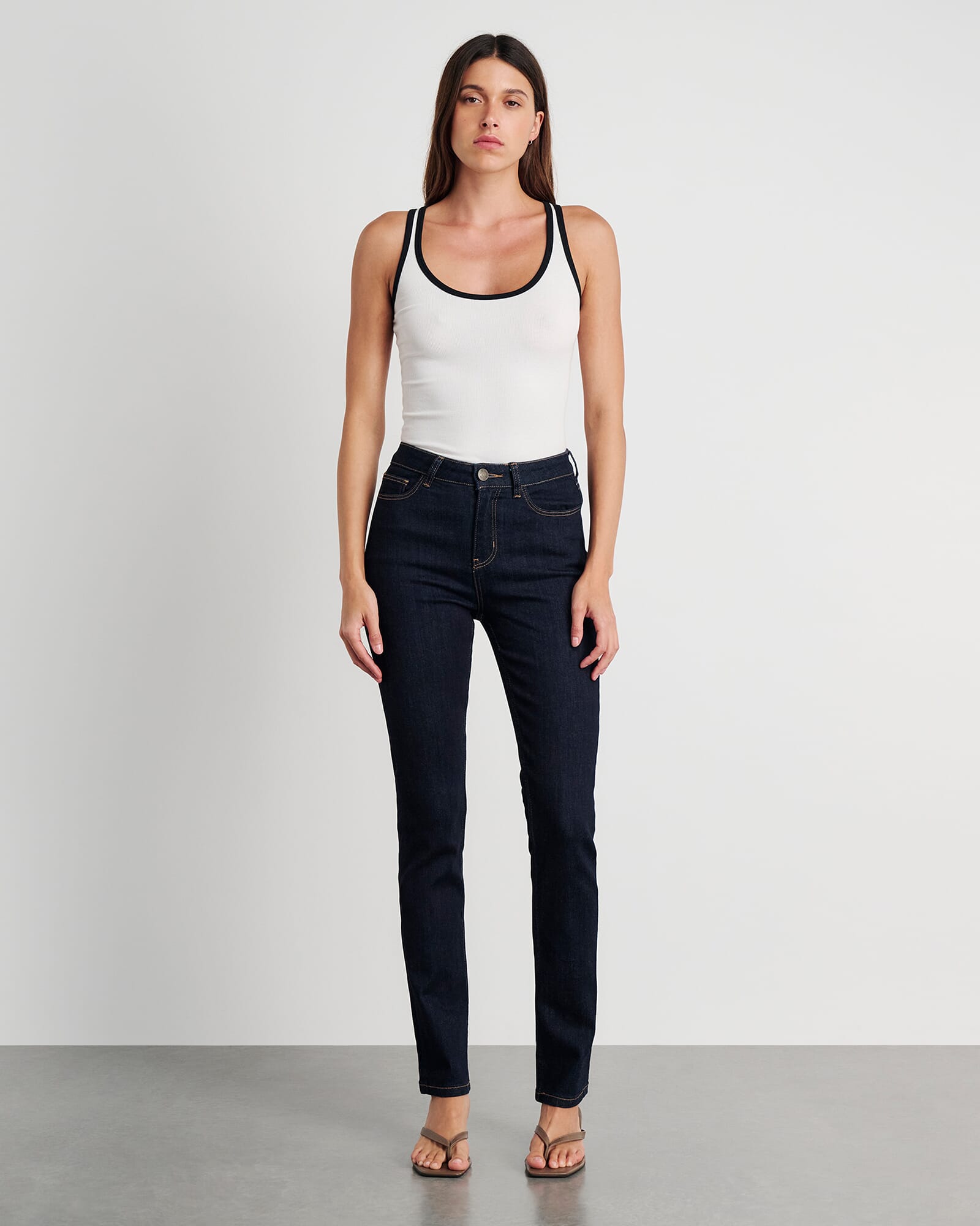 Bianca Slim Straight Jeans