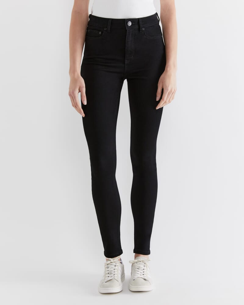 Rosie High Rise Skinny Jeans in BLACK