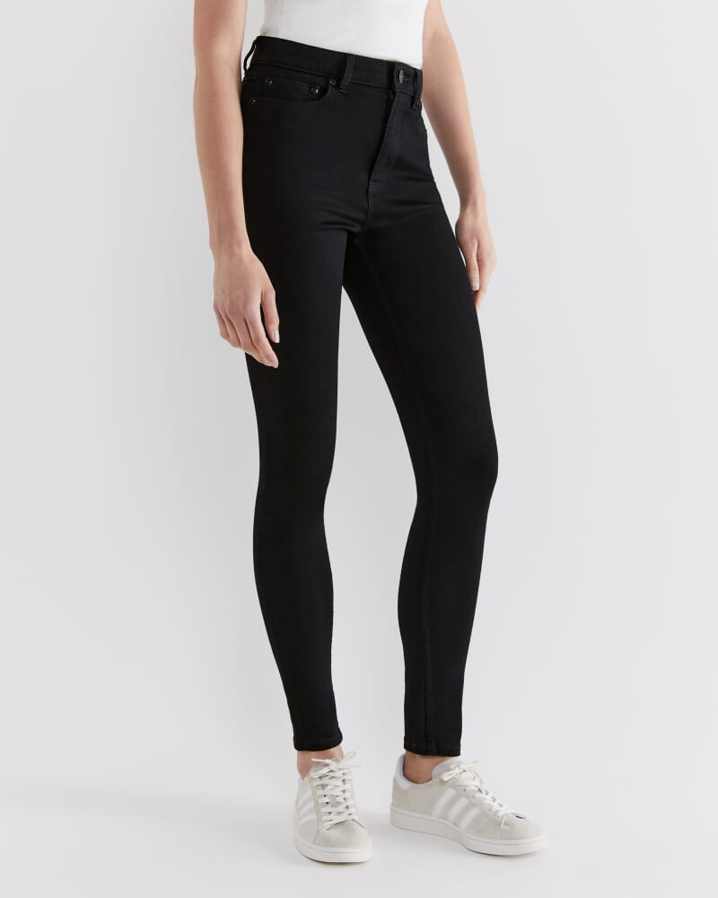 Rosie High Rise Skinny Jeans in BLACK