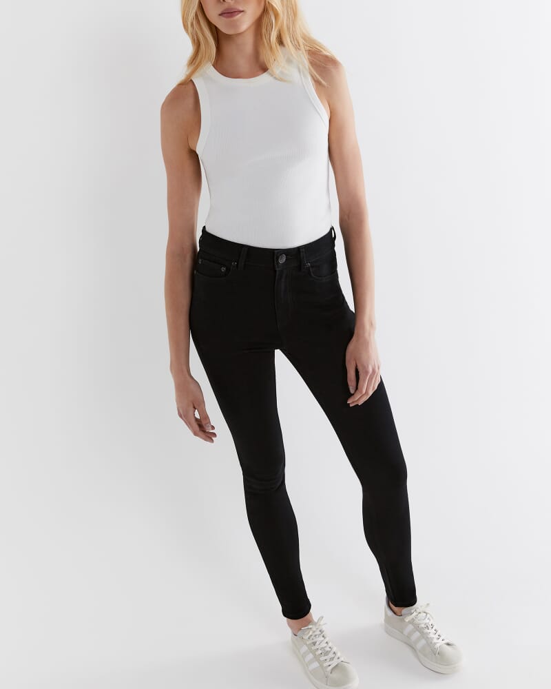 Rosie High Rise Skinny Jeans in BLACK