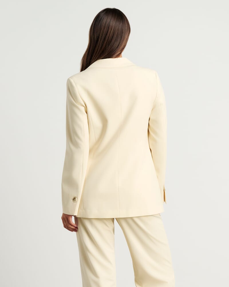 Gia Relaxed Blazer in PALE LEMON