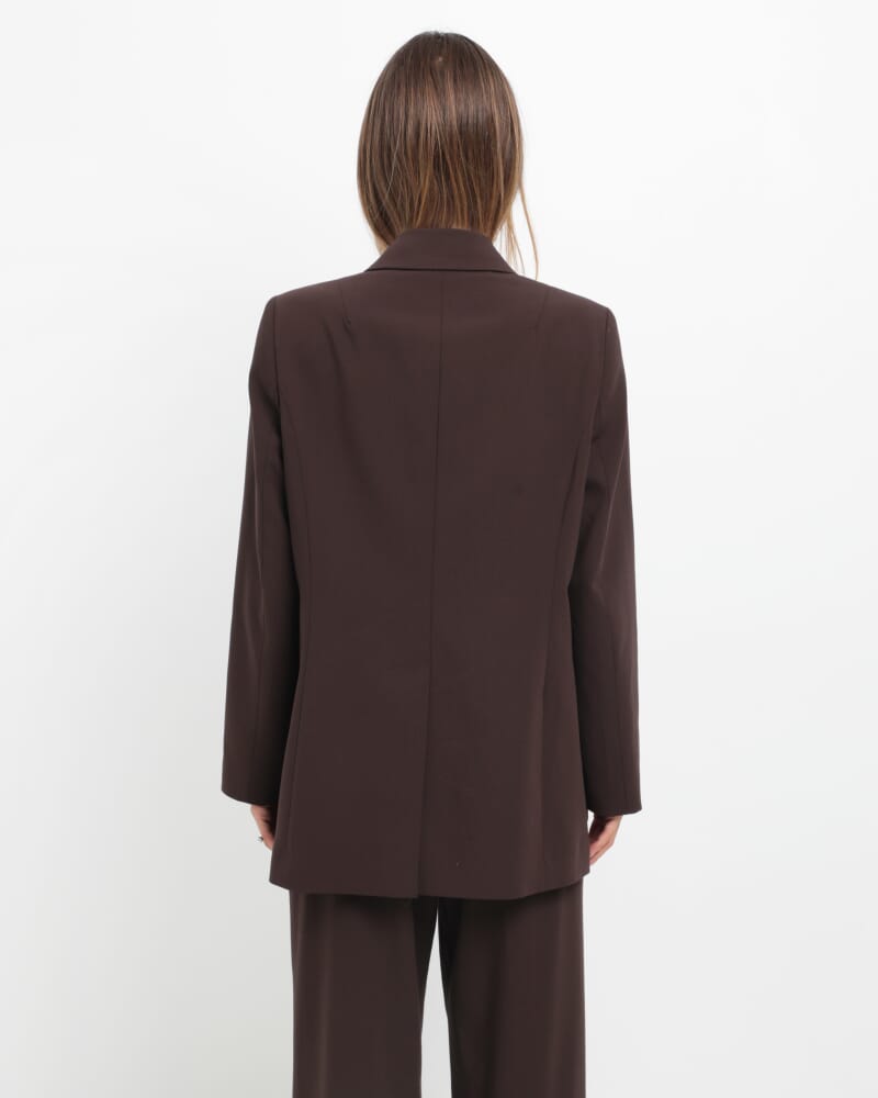 Rb X Jag Boyfriend Blazer in DARK CHOCOLATE