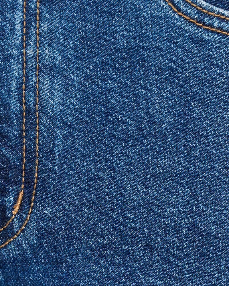 Riley Straight Crop Jean in BLUE WASH