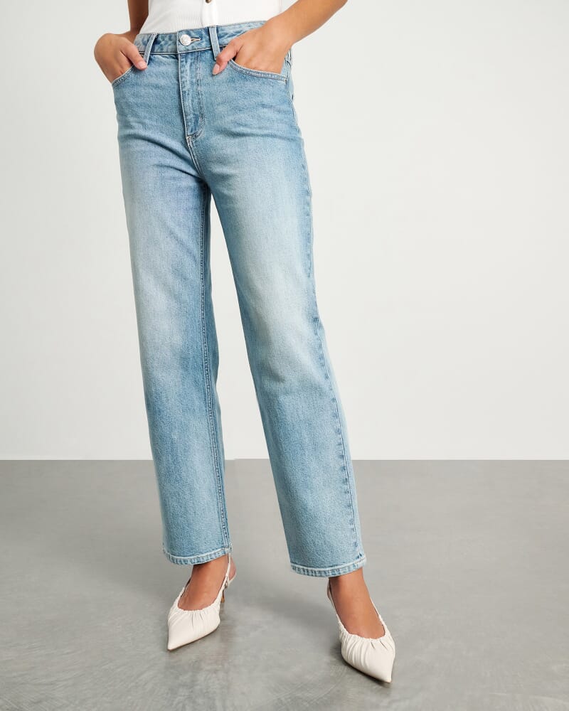 Riley Straight Crop Jean in LIGHT VINTAGE