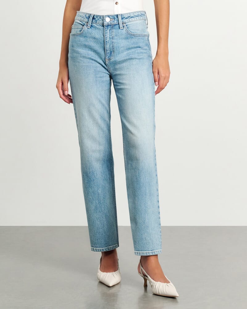 Riley Straight Crop Jean in LIGHT VINTAGE