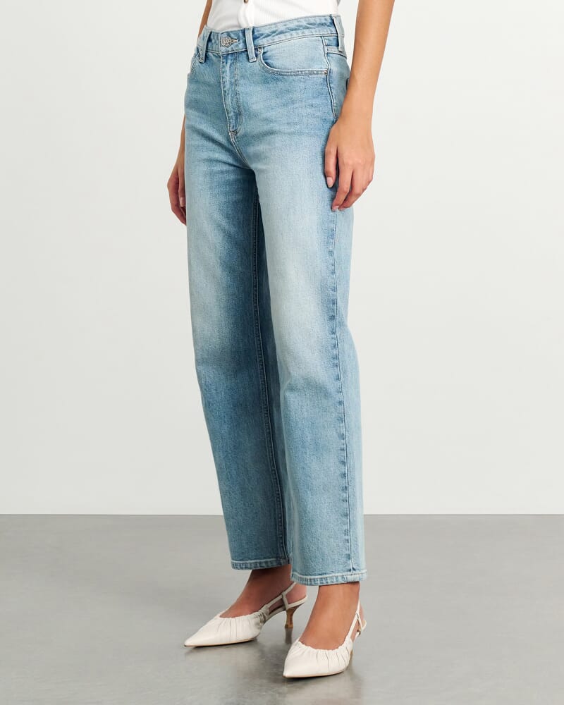 Riley Straight Crop Jean in LIGHT VINTAGE