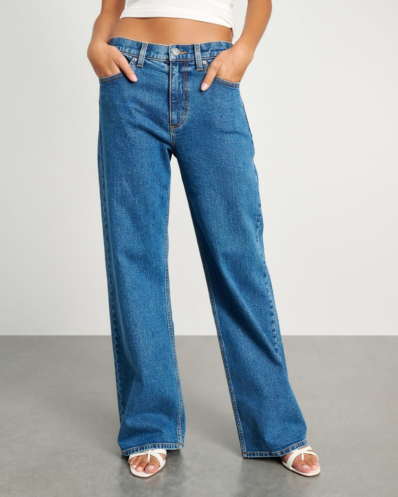 Carrie Slouch Jean in BLUE WASH