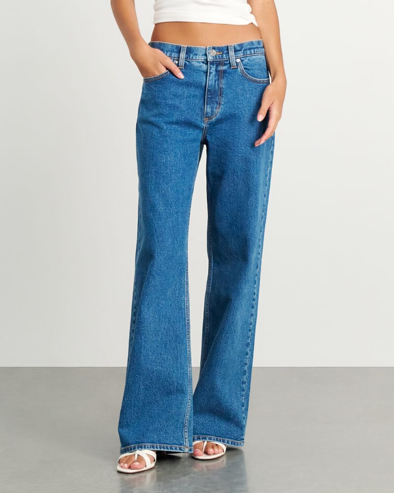 Carrie Slouch Jean in BLUE WASH