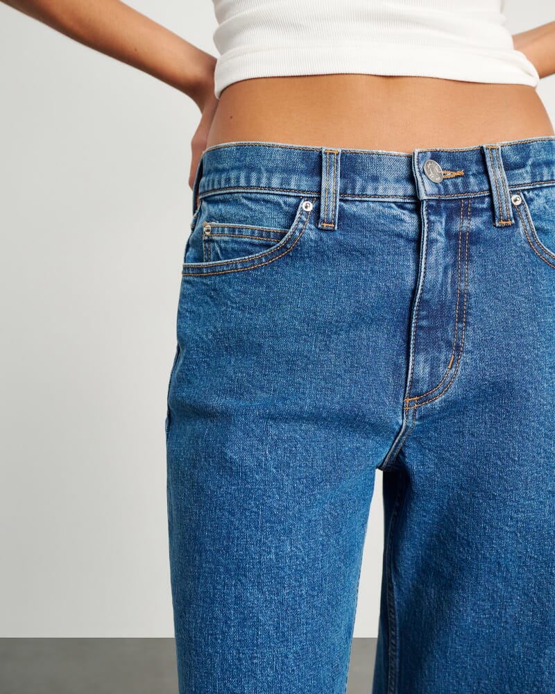 Carrie Slouch Jean in BLUE WASH