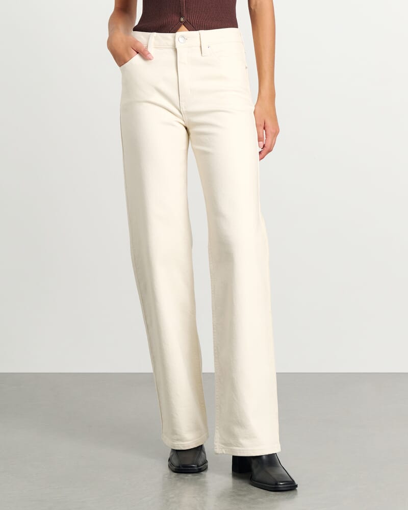 Billie Wide Leg Jean in ECRU