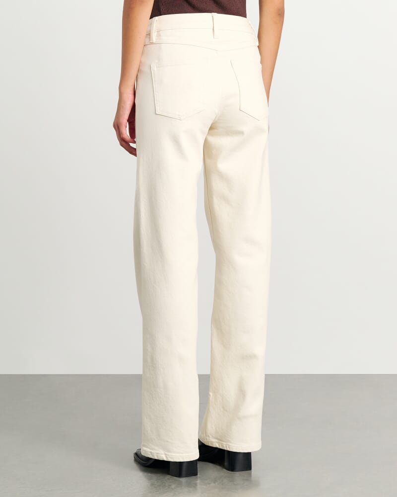 Billie Wide Leg Jean in ECRU