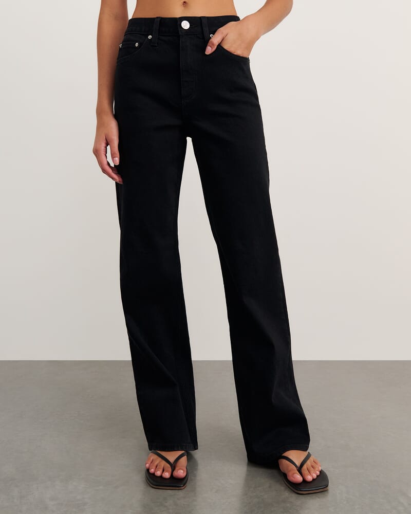 Billie Wide Leg Jean in BLACK
