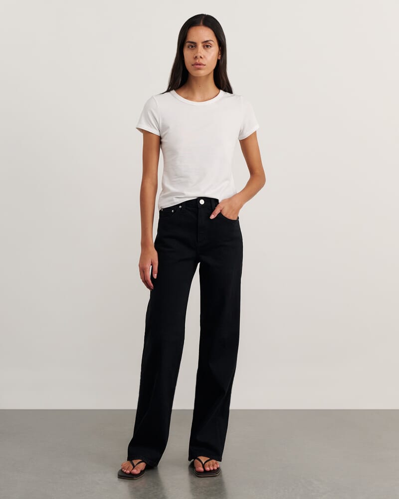 Billie Wide Leg Jean in BLACK