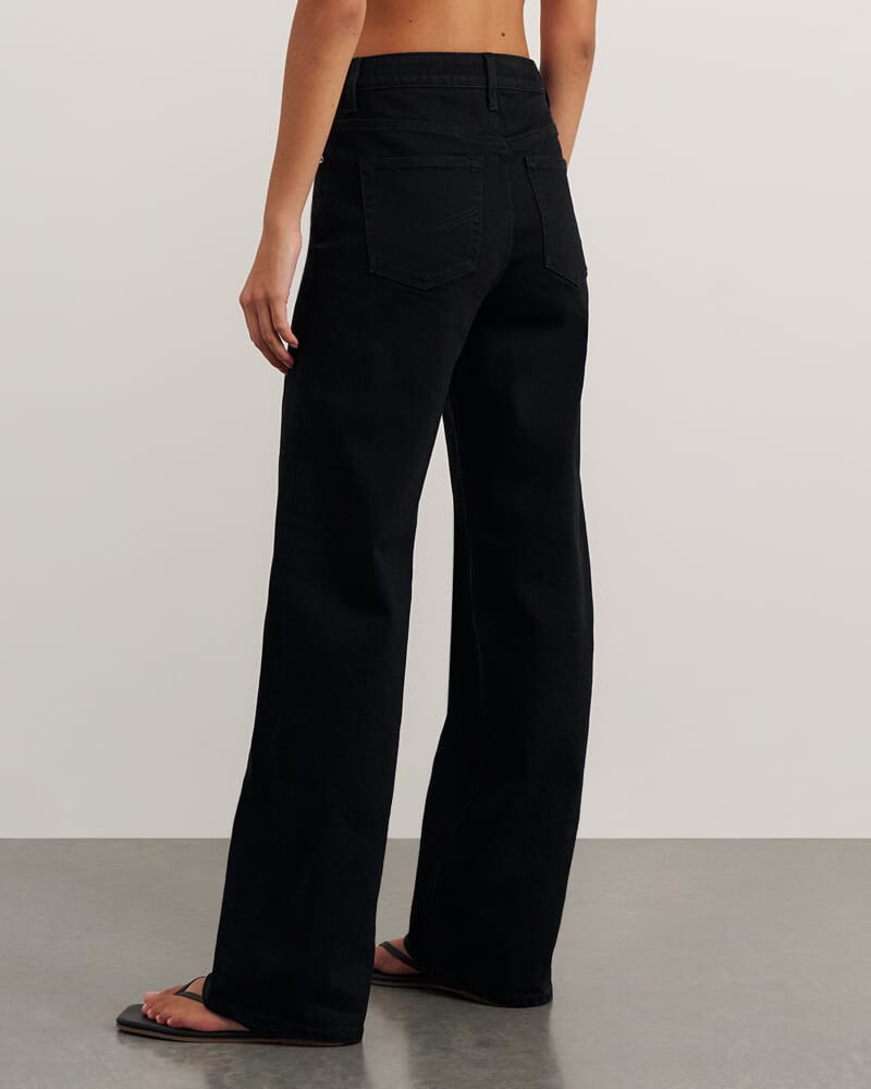 Billie Wide Leg Jean in BLACK