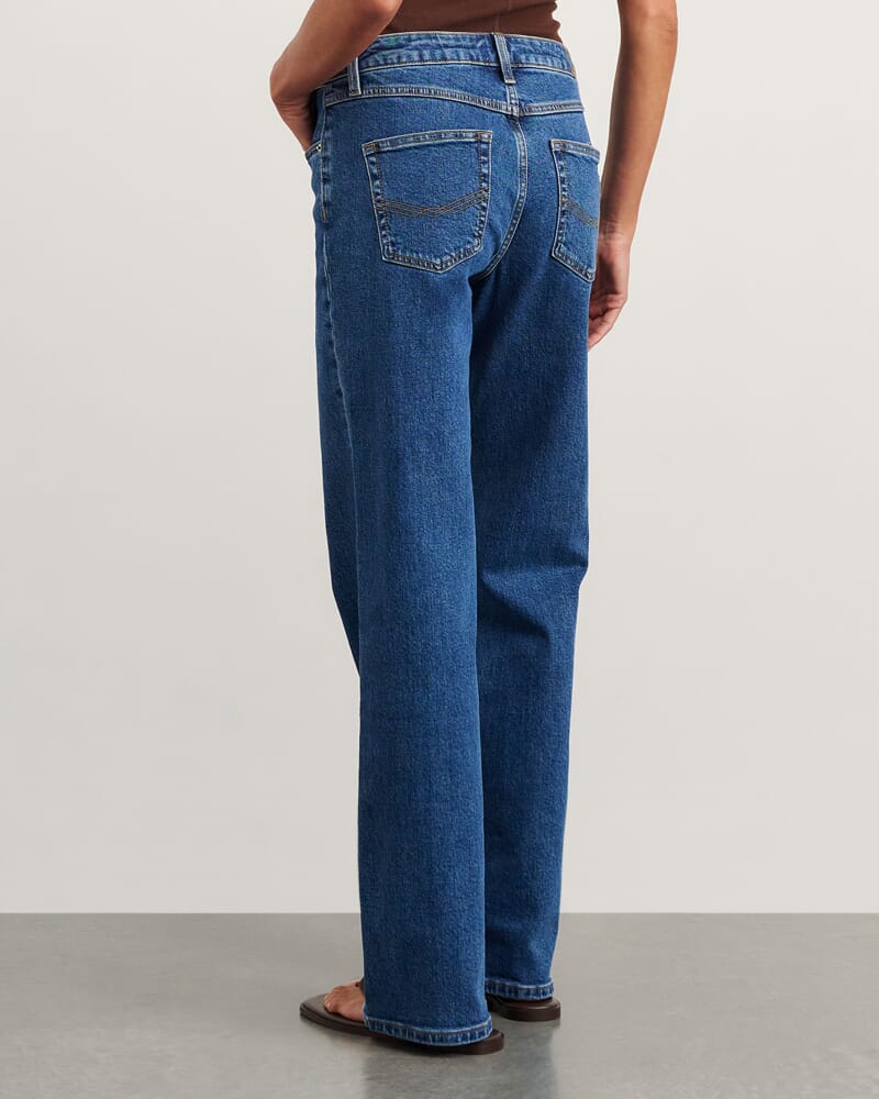 Billie Wide Leg Jean in BLUE WASH