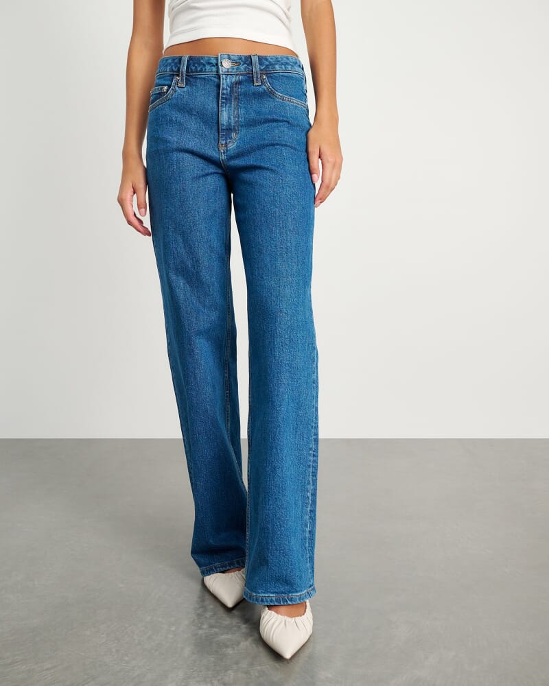 Billie Wide Leg Jean in BLUE WASH