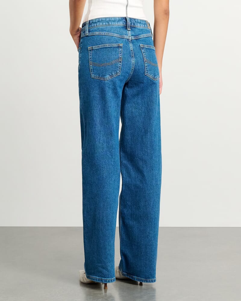 Billie Wide Leg Jean in BLUE WASH