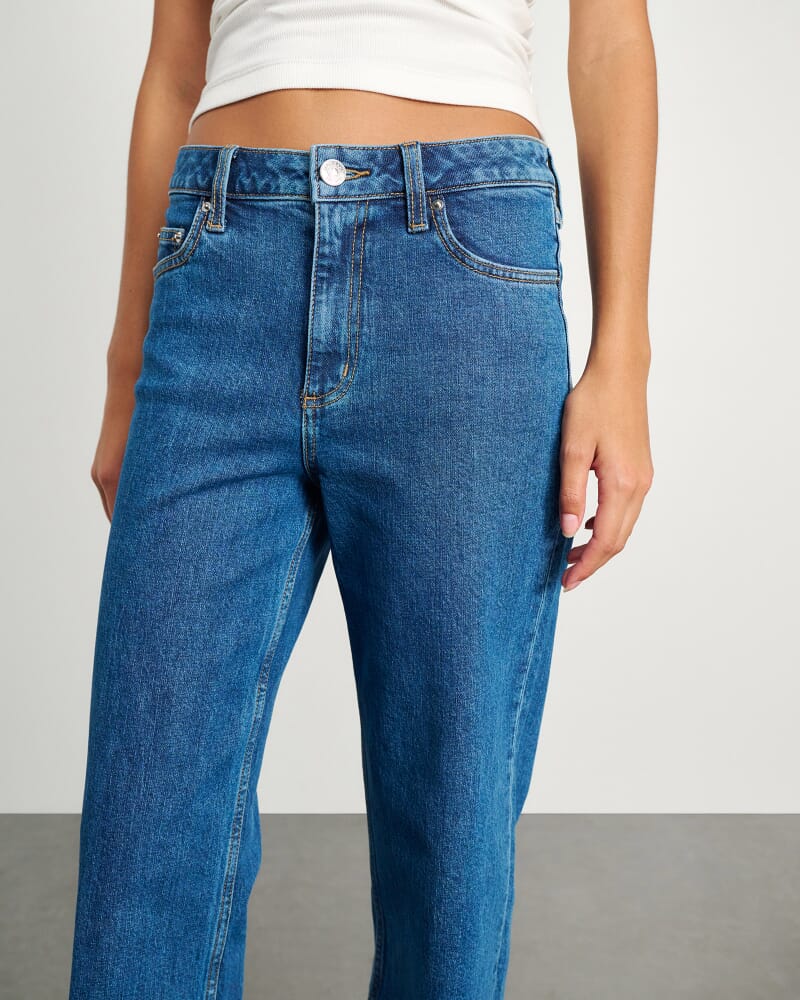 Billie Wide Leg Jean in BLUE WASH