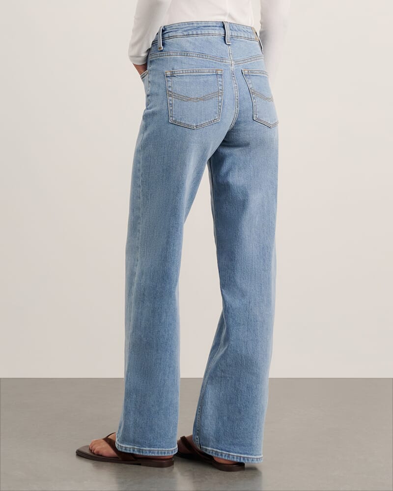 Billie Wide Leg Jean in LIGHT WASH