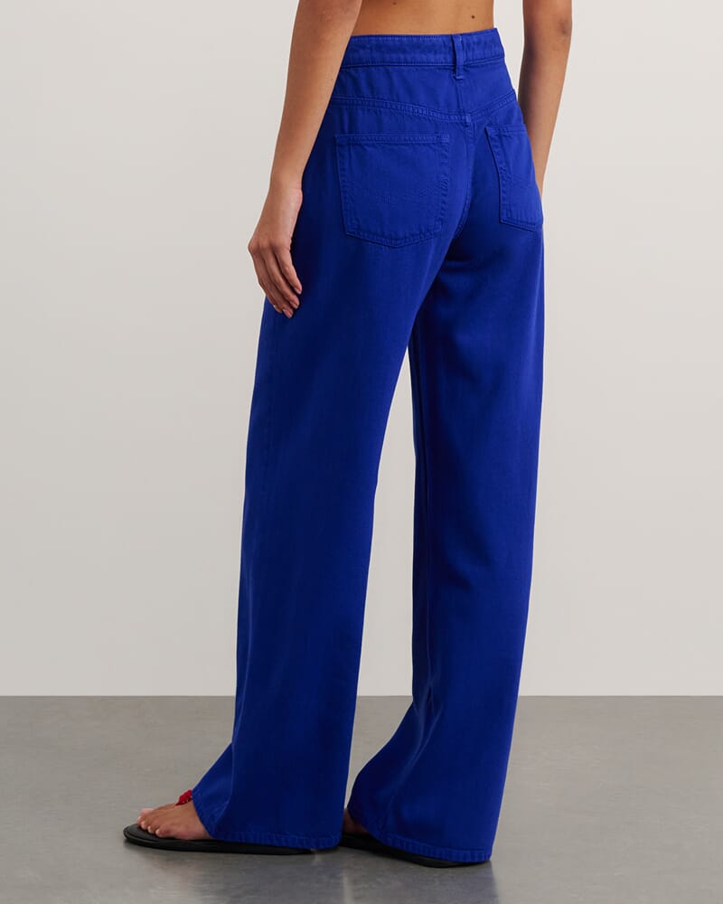 Loe Mid Rise Jean in BRIGHT BLUE