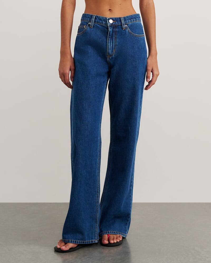Carrie Slouch Jean in BLUE WASH