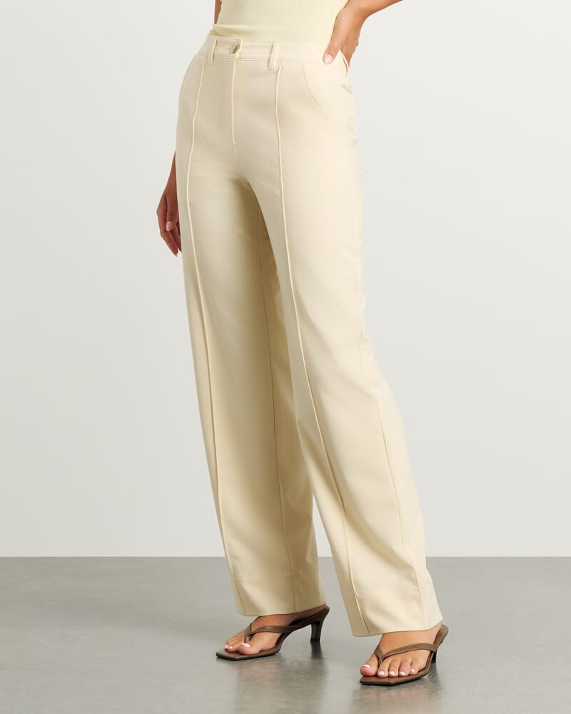 Gia Pintuck Pant in PALE LEMON