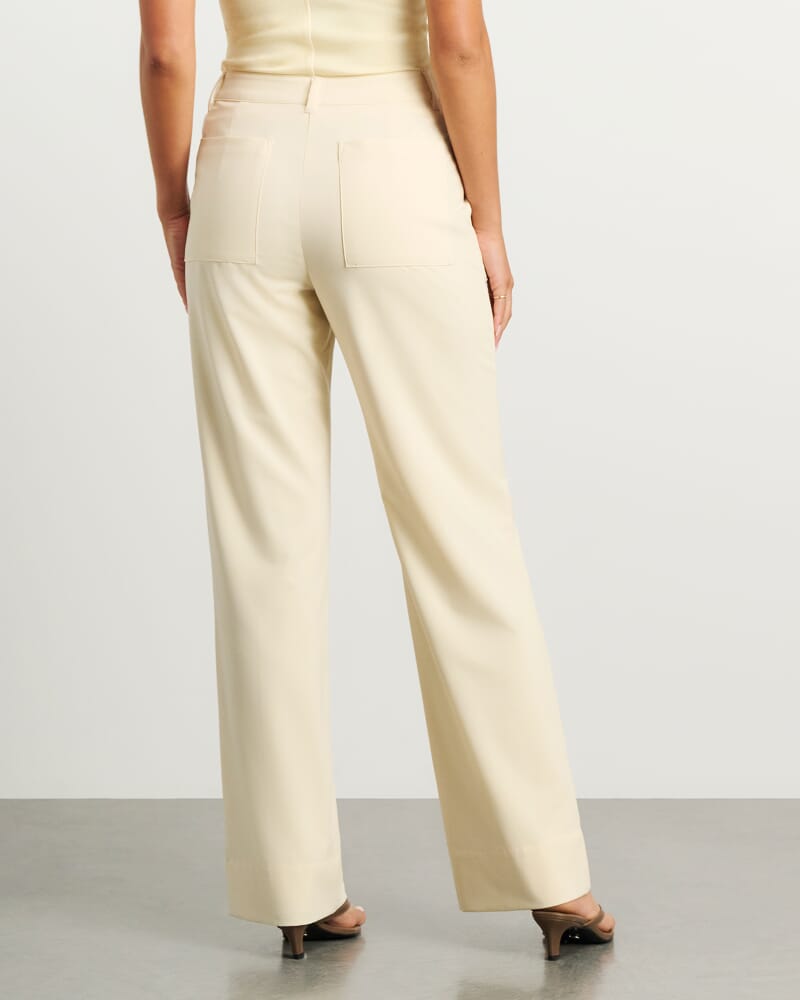 Gia Pintuck Pant in PALE LEMON