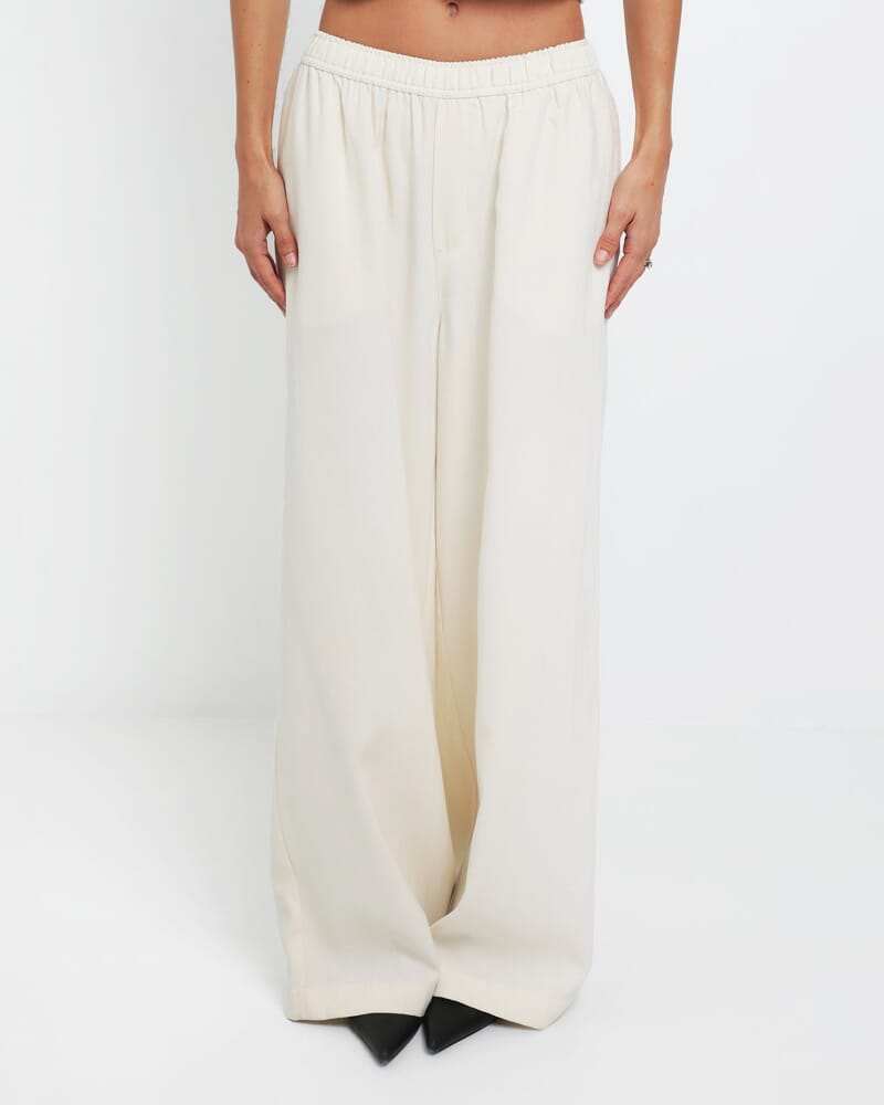 Rb X Jag Stripe Lounge Pant in MILK