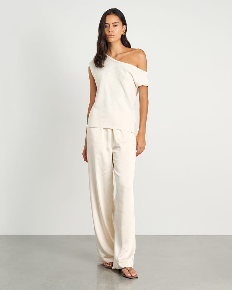 Maddi Drawcord Pant in SHELL