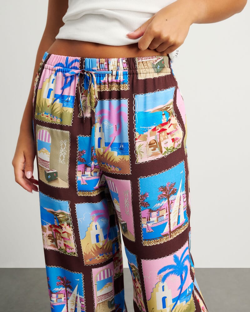 Panorama Relaxed Pant in BROWN MULTI