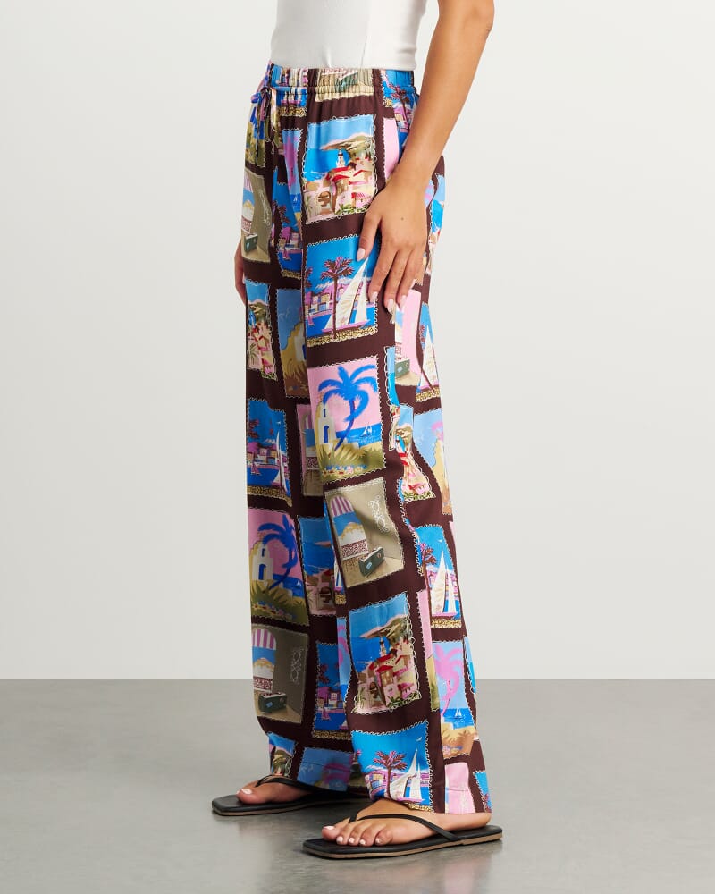 Panorama Relaxed Pant in BROWN MULTI