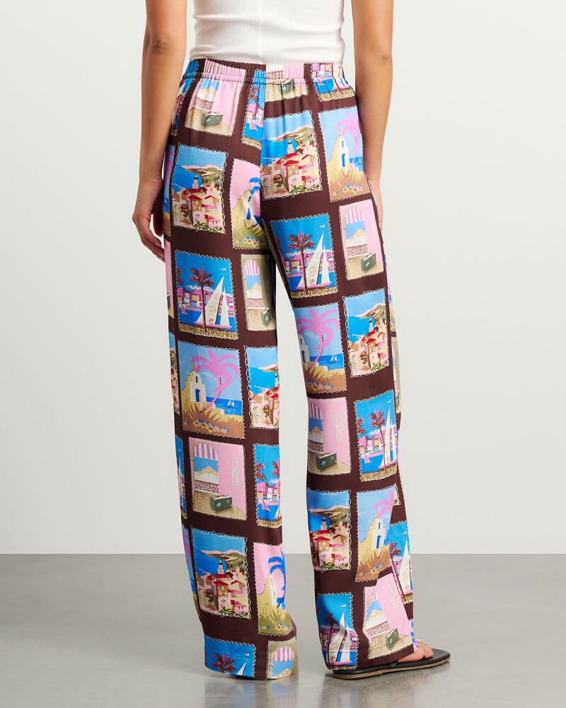 Panorama Relaxed Pant in BROWN MULTI