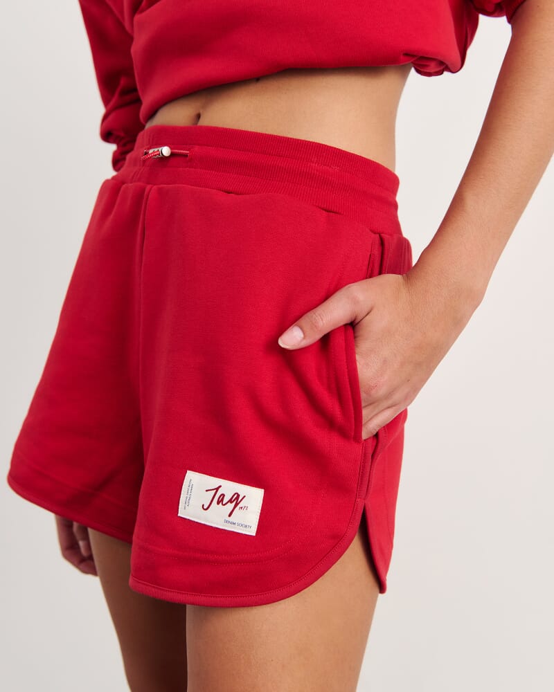 Aston Sweat Short in DEEP RED