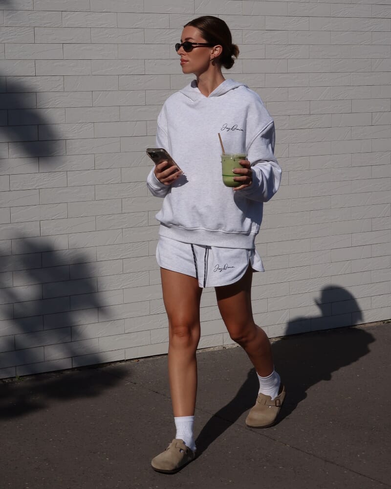 Aston Sweat Short in GREY MARLE