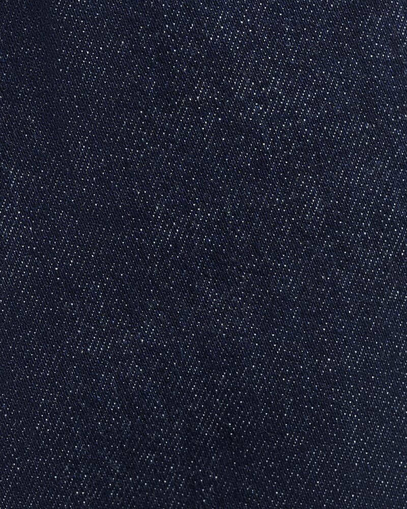 Cora Mid Rise Denim Jort in RAW WASH