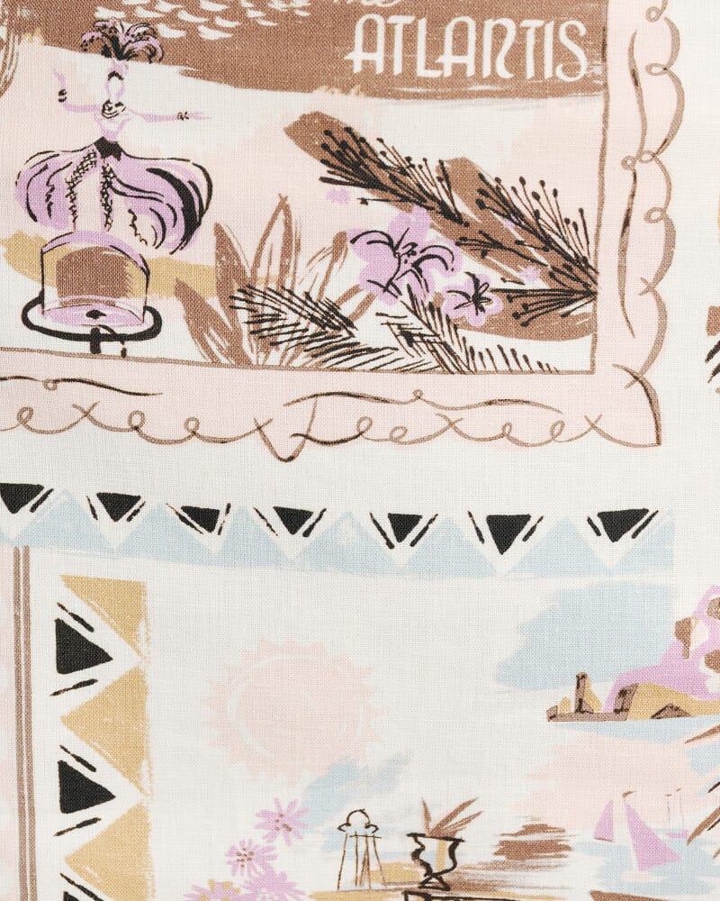 Mirador Scallop Mini Skirt in PINK MULTI