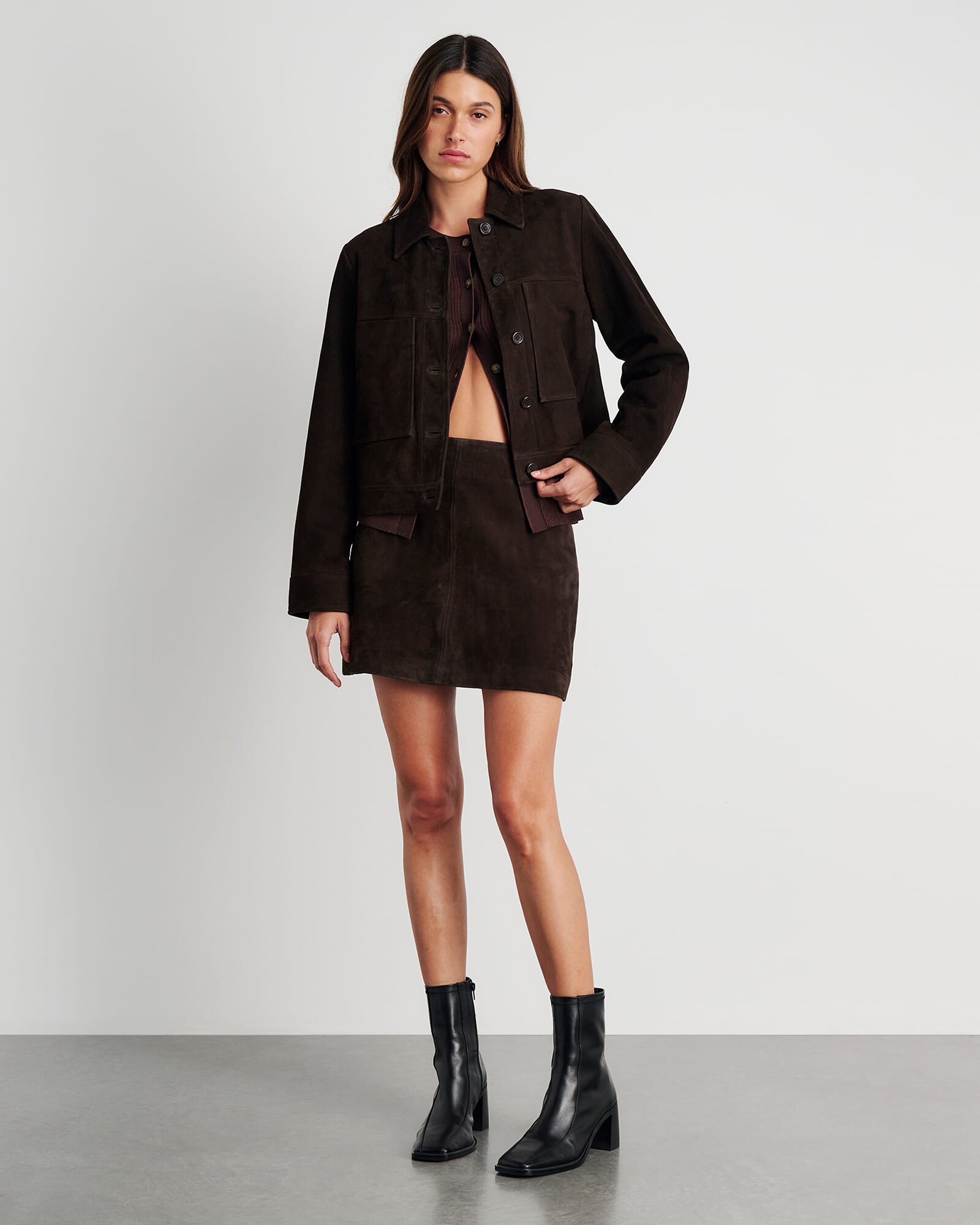 Ophelia Suede Mini Skirt