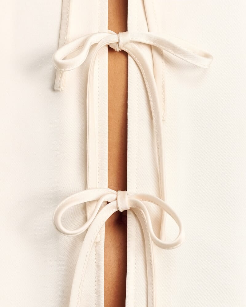 Maddi Tie Shirt in SHELL