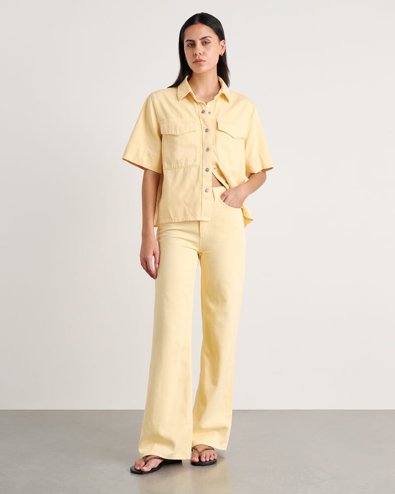 Loe Denim Shirt in BUTTER