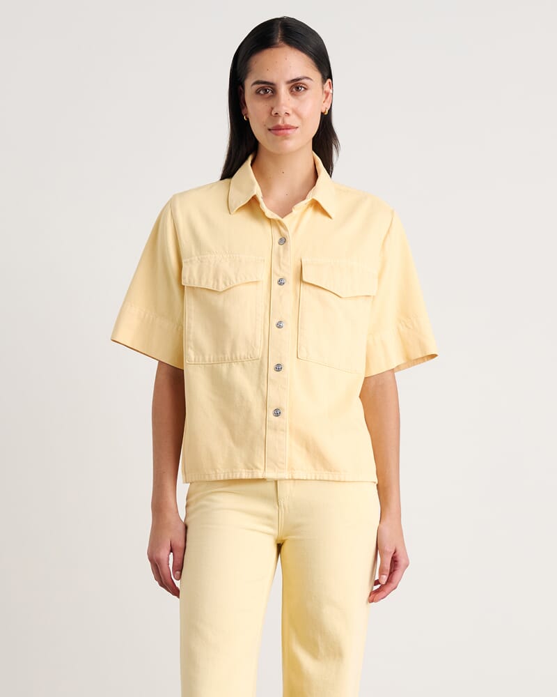 Loe Denim Shirt in BUTTER