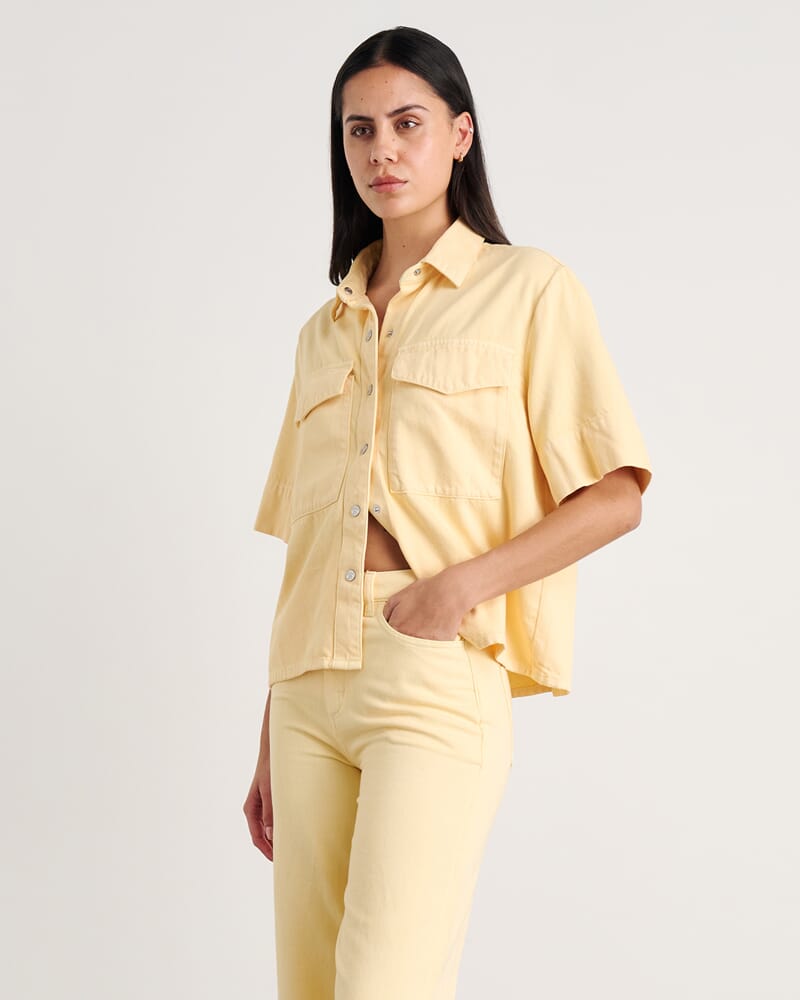 Loe Denim Shirt in BUTTER