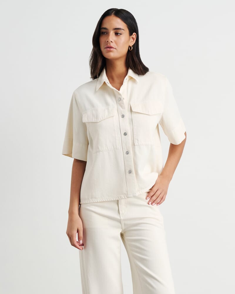 Loe Denim Shirt in ECRU