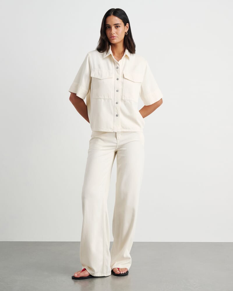 Loe Denim Shirt in ECRU