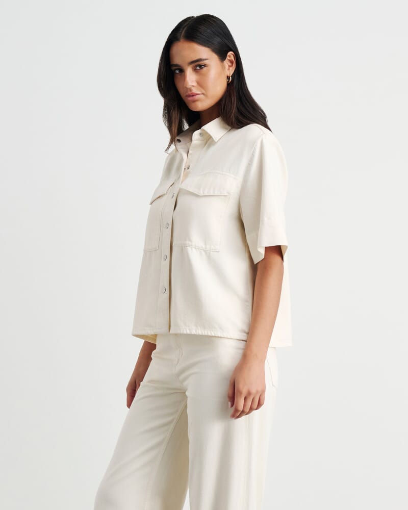 Loe Denim Shirt in ECRU