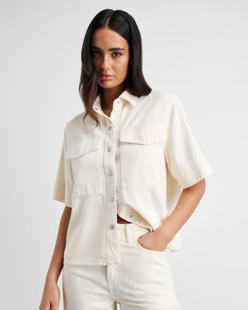 Loe Denim Shirt in ECRU