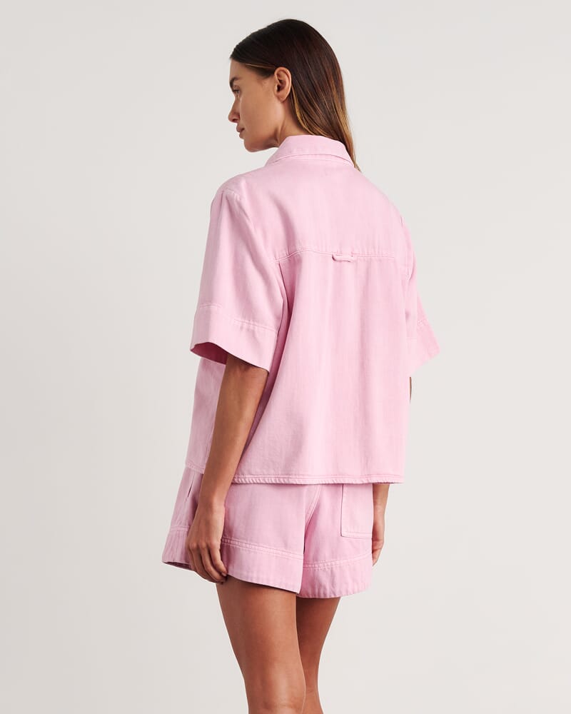 Loe Denim Shirt in PINK