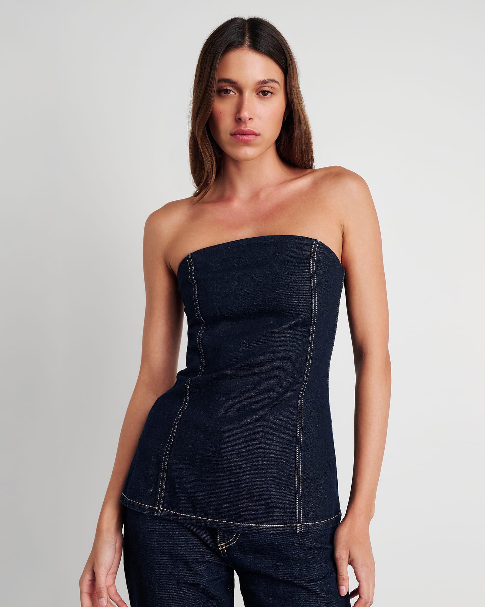 Cora Denim Bustier