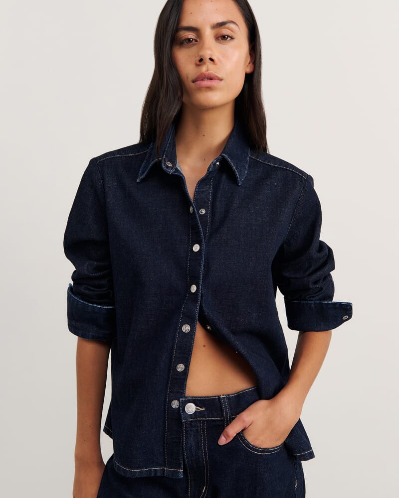 Cora Denim Shirt in RAW WASH