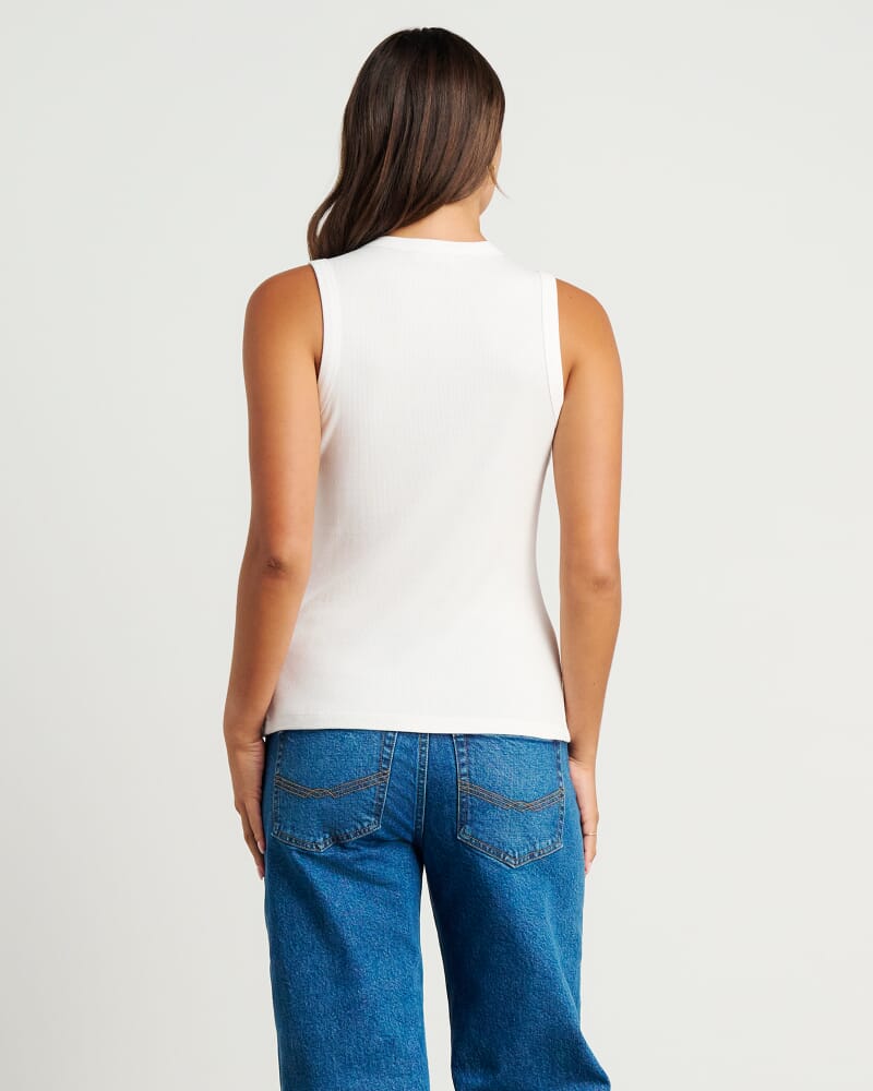 Celina Asymmetric Vest in WHITE